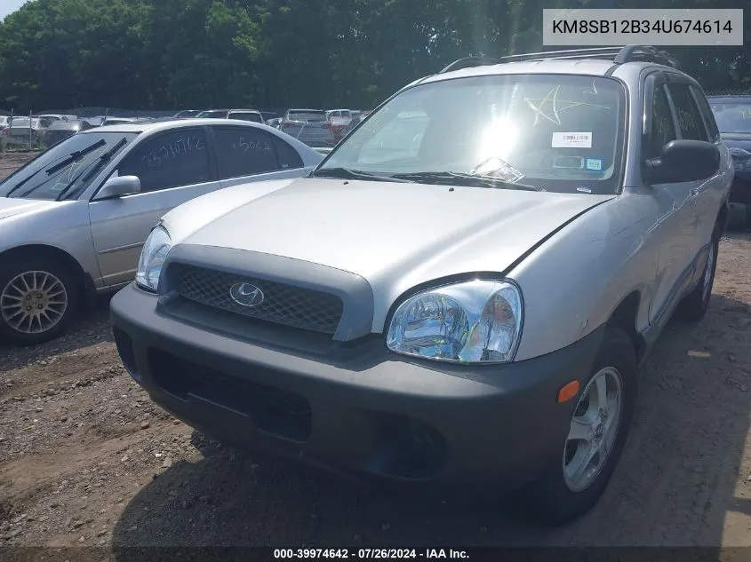 KM8SB12B34U674614 2004 Hyundai Santa Fe