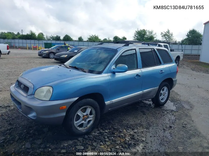 2004 Hyundai Santa Fe Gls VIN: KM8SC13D84U781655 Lot: 39999519