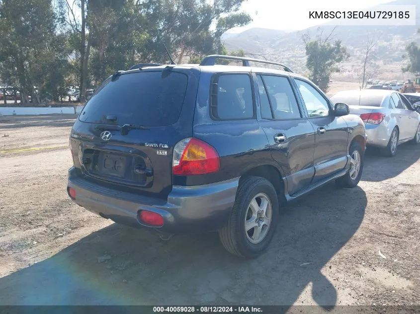 KM8SC13E04U729185 2004 Hyundai Santa Fe Gls/Lx