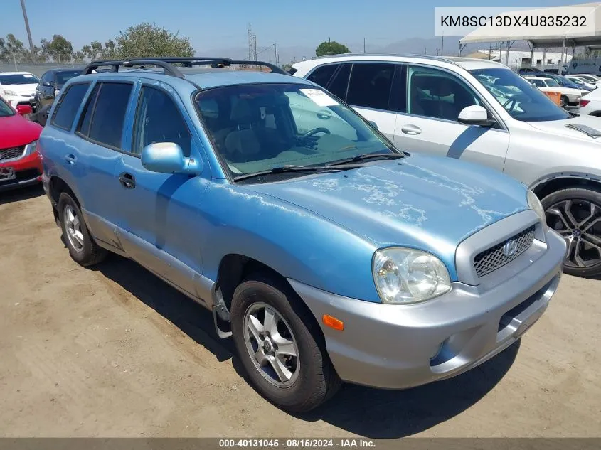 2004 Hyundai Santa Fe Gls VIN: KM8SC13DX4U835232 Lot: 40131045