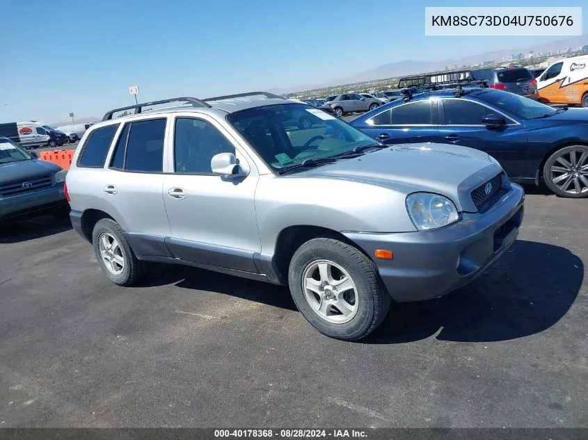 2004 Hyundai Santa Fe Gls VIN: KM8SC73D04U750676 Lot: 40178368