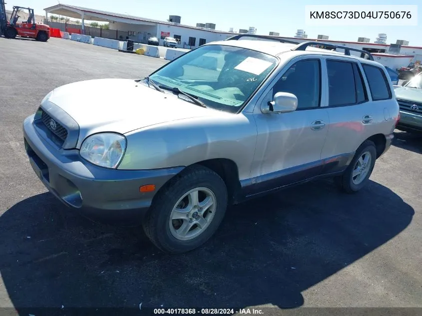 2004 Hyundai Santa Fe Gls VIN: KM8SC73D04U750676 Lot: 40178368