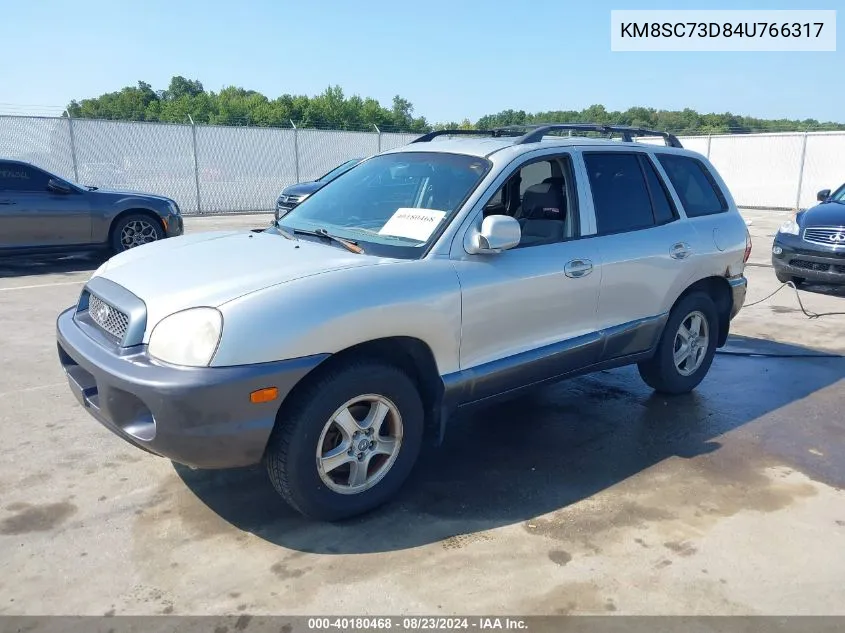 2004 Hyundai Santa Fe Gls VIN: KM8SC73D84U766317 Lot: 40180468