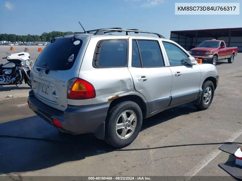 2004 Hyundai Santa Fe Gls VIN: KM8SC73D84U766317 Lot: 40180468