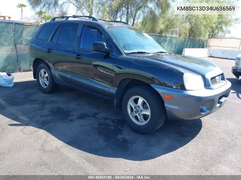 2004 Hyundai Santa Fe Gls VIN: KM8SC13D34U636569 Lot: 40203190