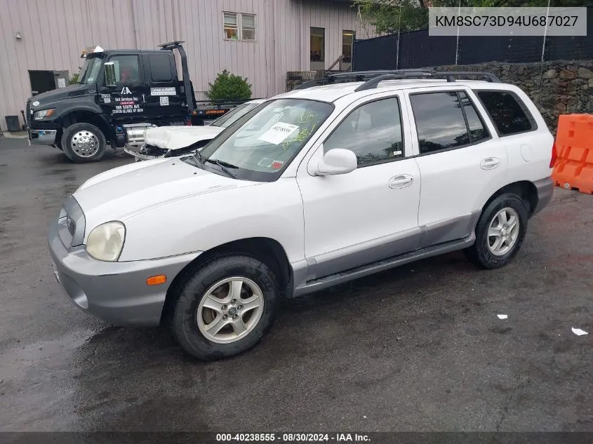 2004 Hyundai Santa Fe Gls VIN: KM8SC73D94U687027 Lot: 40238555