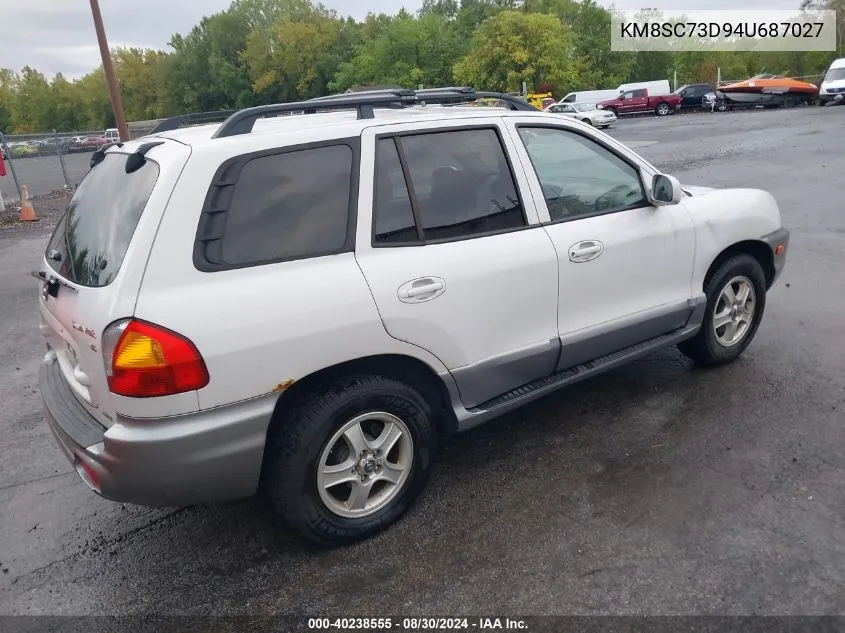 2004 Hyundai Santa Fe Gls VIN: KM8SC73D94U687027 Lot: 40238555