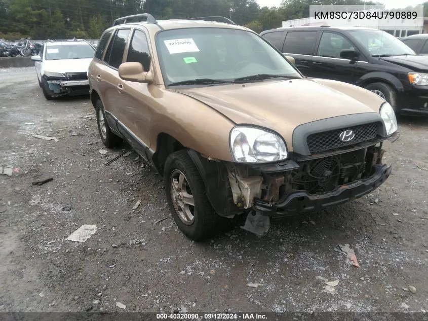 2004 Hyundai Santa Fe Gls/Lx VIN: KM8SC73D84U790889 Lot: 40320090