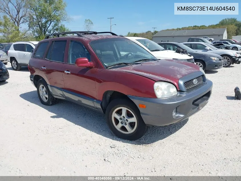 2004 Hyundai Santa Fe Gls/Lx VIN: KM8SC73E14U604540 Lot: 40345058