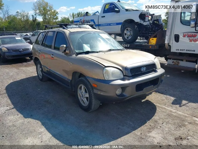 2004 Hyundai Santa Fe Gls/Lx VIN: KM8SC73EX4U814067 Lot: 40404373