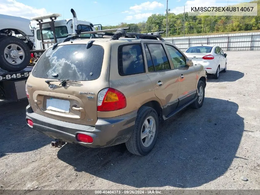 2004 Hyundai Santa Fe Gls/Lx VIN: KM8SC73EX4U814067 Lot: 40404373