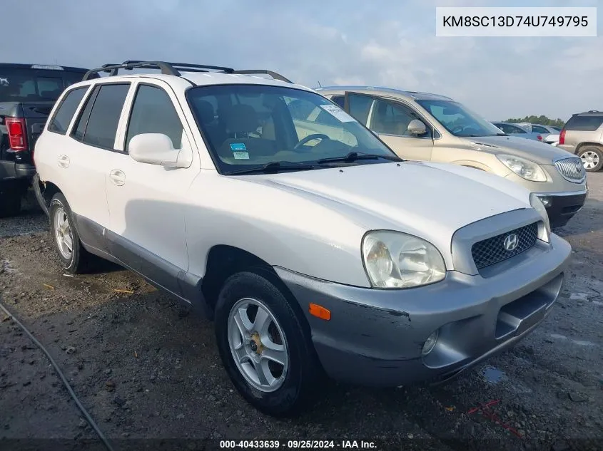 KM8SC13D74U749795 2004 Hyundai Santa Fe Gls