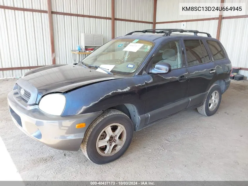 KM8SC13D24U664945 2004 Hyundai Santa Fe Gls