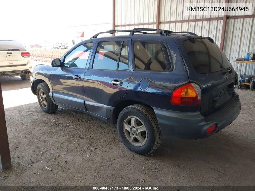 KM8SC13D24U664945 2004 Hyundai Santa Fe Gls