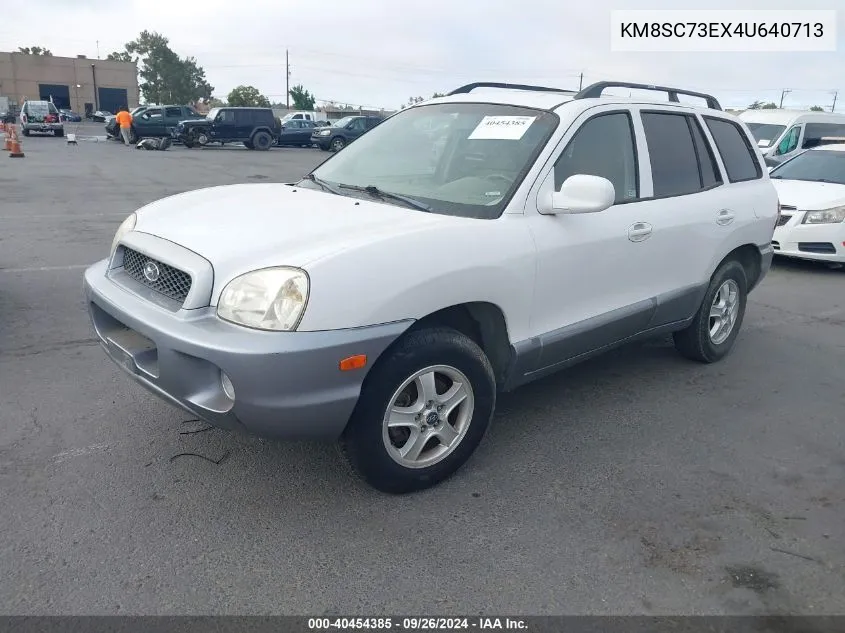 2004 Hyundai Santa Fe Gls/Lx VIN: KM8SC73EX4U640713 Lot: 40454385