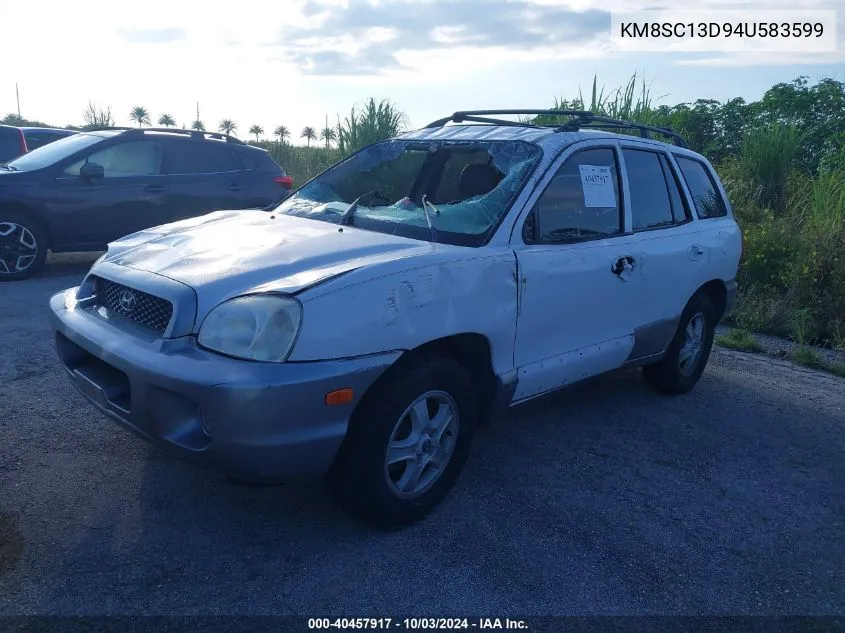 2004 Hyundai Santa Fe Gls VIN: KM8SC13D94U583599 Lot: 40457917