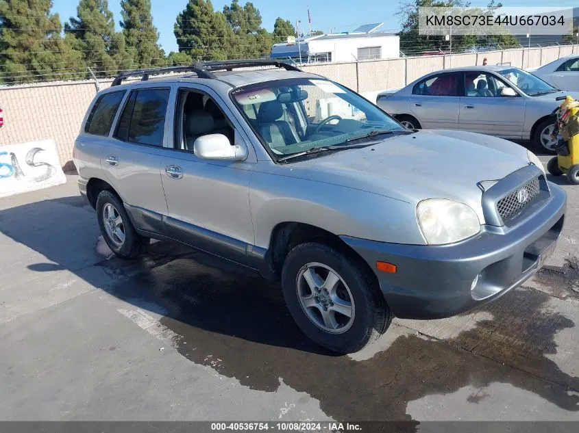 2004 Hyundai Santa Fe Gls/Lx VIN: KM8SC73E44U667034 Lot: 40536754