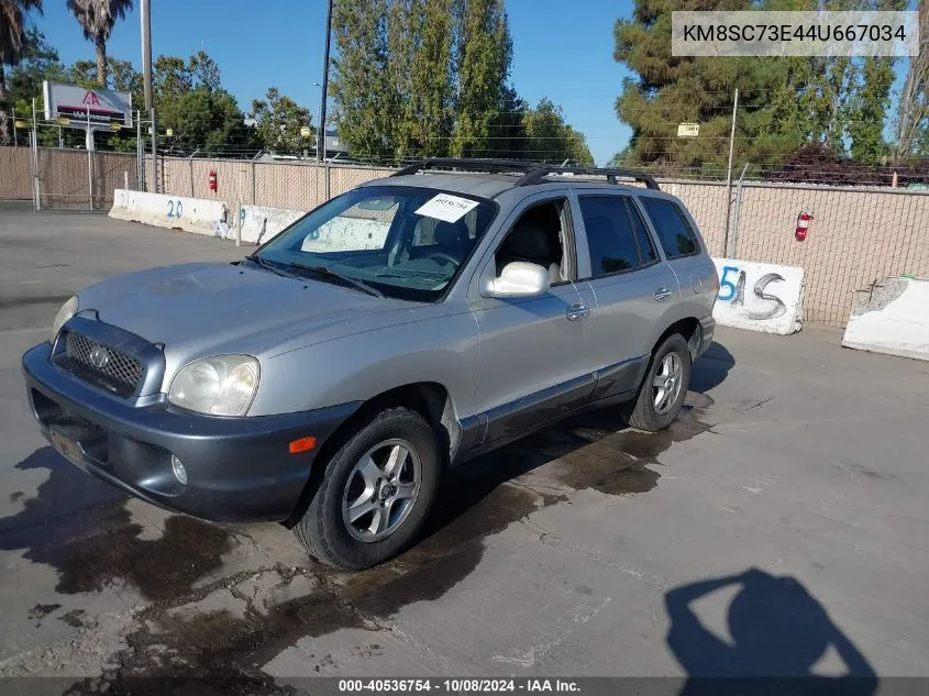 2004 Hyundai Santa Fe Gls/Lx VIN: KM8SC73E44U667034 Lot: 40536754