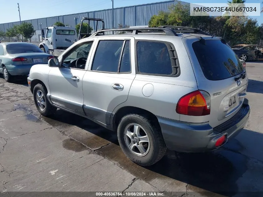 2004 Hyundai Santa Fe Gls/Lx VIN: KM8SC73E44U667034 Lot: 40536754