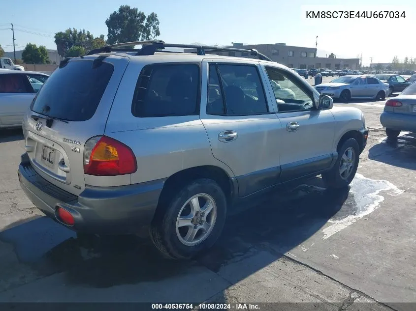 2004 Hyundai Santa Fe Gls/Lx VIN: KM8SC73E44U667034 Lot: 40536754