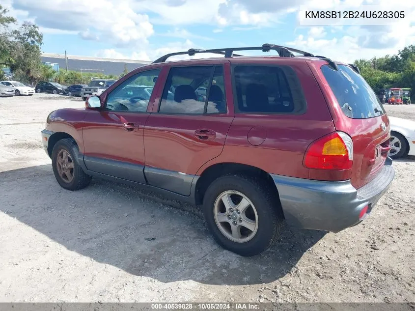 2004 Hyundai Santa Fe VIN: KM8SB12B24U628305 Lot: 40539828