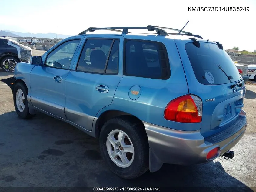 KM8SC73D14U835249 2004 Hyundai Santa Fe Gls