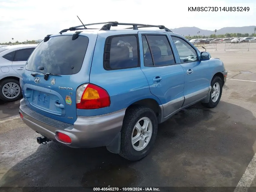 2004 Hyundai Santa Fe Gls VIN: KM8SC73D14U835249 Lot: 40545270