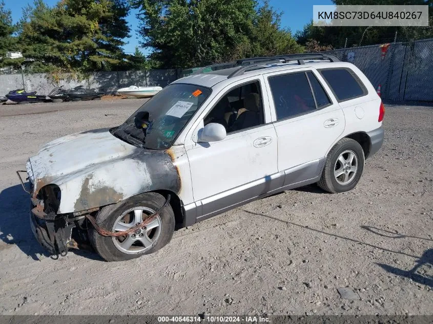 KM8SC73D64U840267 2004 Hyundai Santa Fe Gls