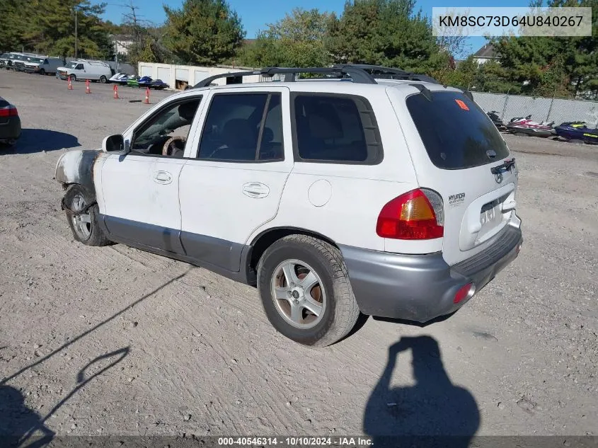 2004 Hyundai Santa Fe Gls VIN: KM8SC73D64U840267 Lot: 40546314