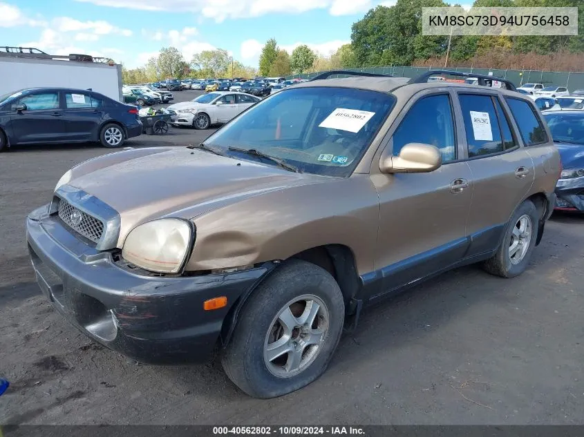 KM8SC73D94U756458 2004 Hyundai Santa Fe Gls