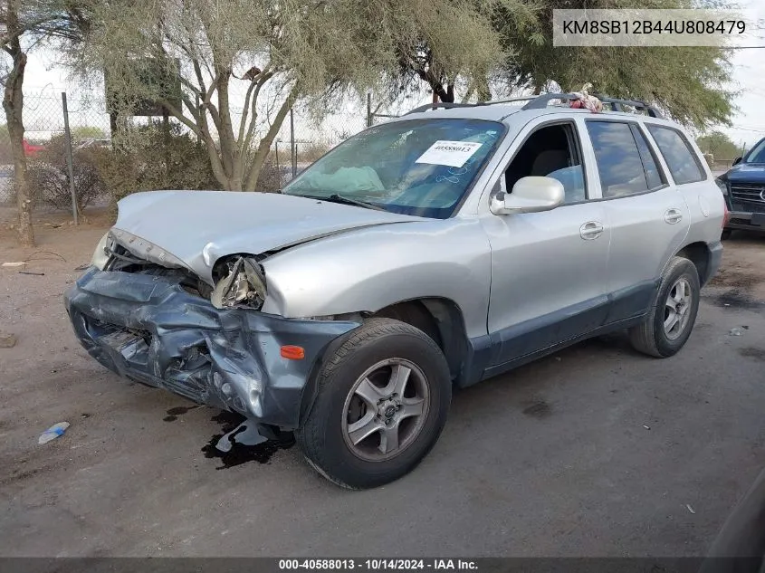 2004 Hyundai Santa Fe VIN: KM8SB12B44U808479 Lot: 40588013