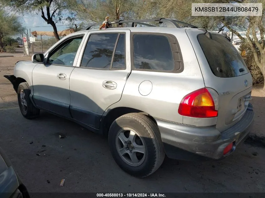 2004 Hyundai Santa Fe VIN: KM8SB12B44U808479 Lot: 40588013