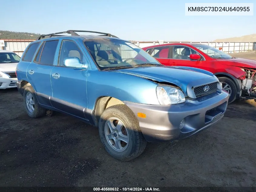 KM8SC73D24U640955 2004 Hyundai Santa Fe Gls