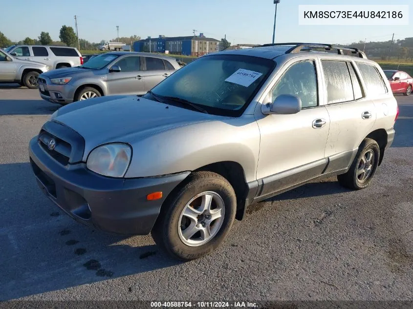 2004 Hyundai Santa Fe Gls/Lx VIN: KM8SC73E44U842186 Lot: 40588754