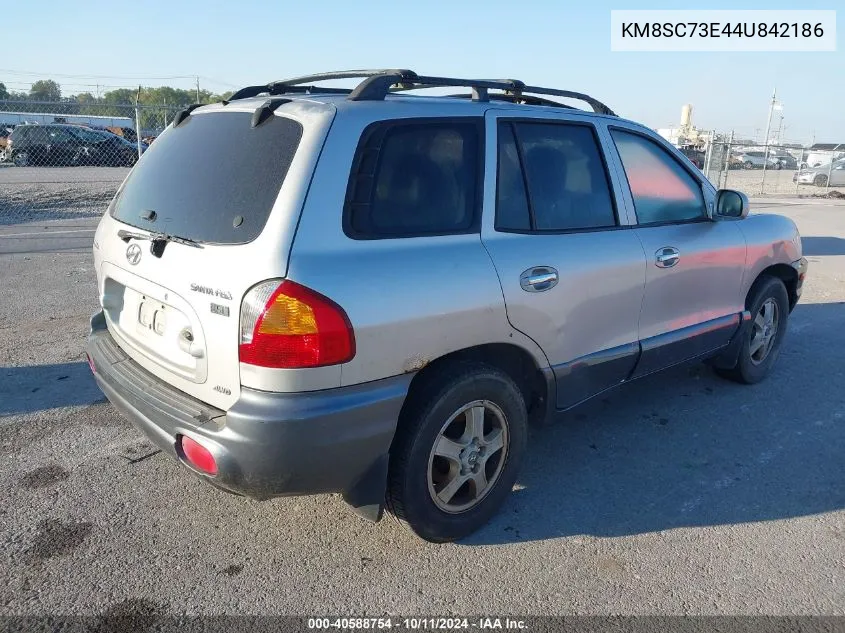 2004 Hyundai Santa Fe Gls/Lx VIN: KM8SC73E44U842186 Lot: 40588754