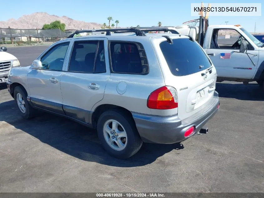 2004 Hyundai Santa Fe Gls VIN: KM8SC13D54U670271 Lot: 40619928