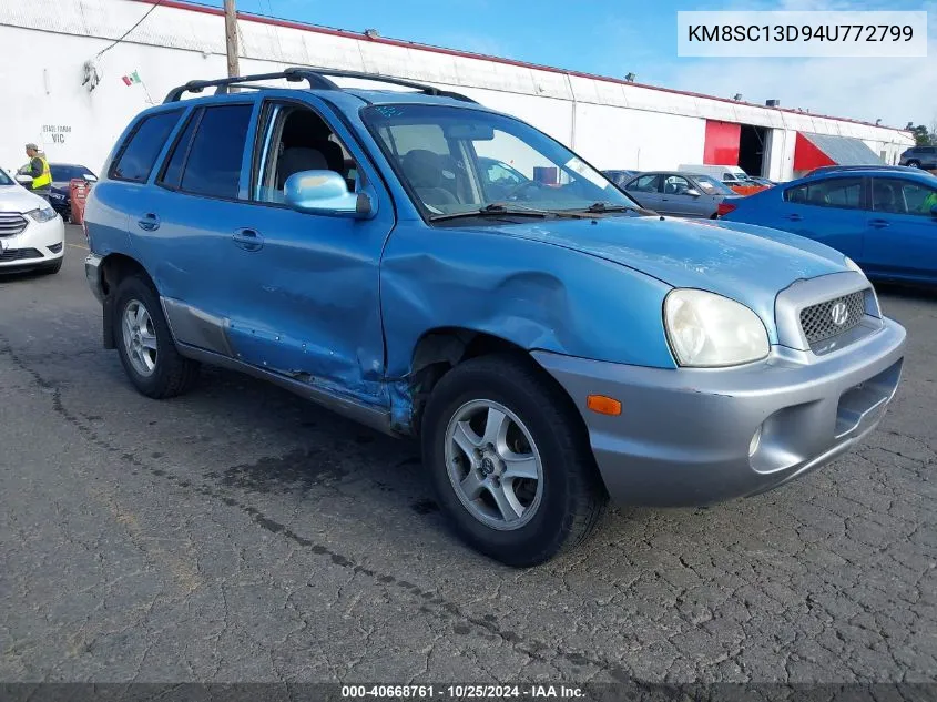 2004 Hyundai Santa Fe Gls VIN: KM8SC13D94U772799 Lot: 40668761