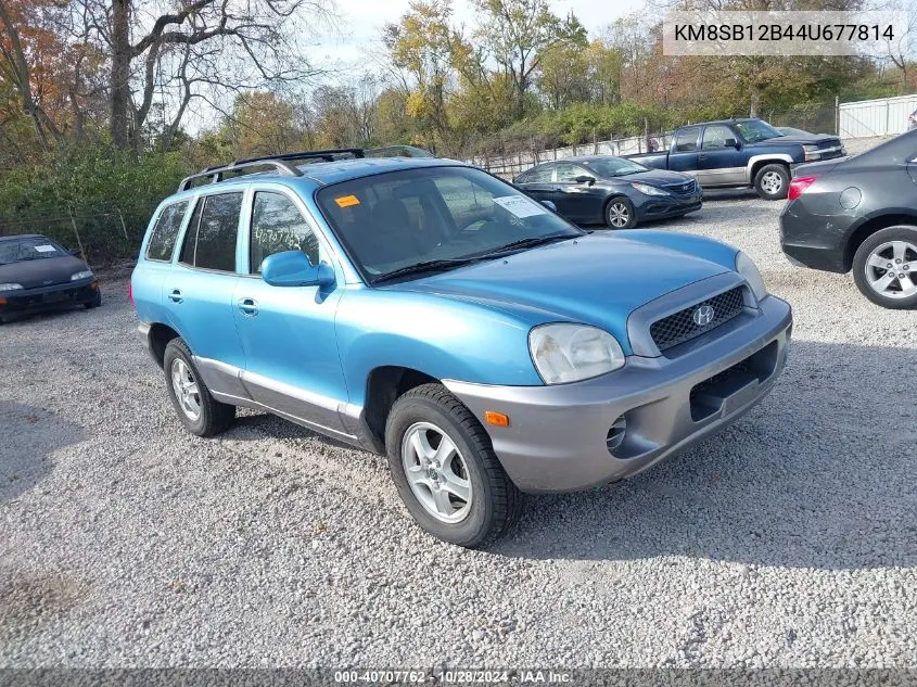 2004 Hyundai Santa Fe VIN: KM8SB12B44U677814 Lot: 40707762