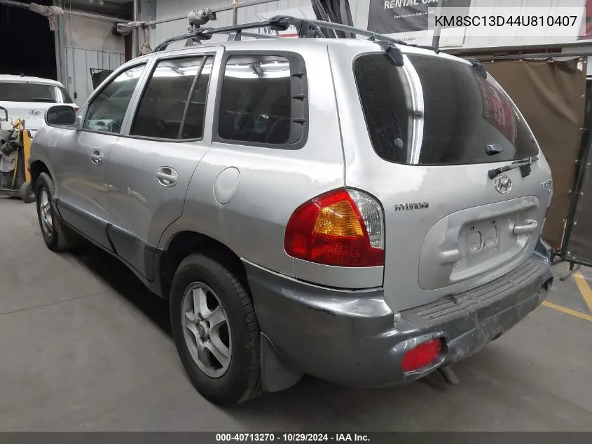 KM8SC13D44U810407 2004 Hyundai Santa Fe Gls