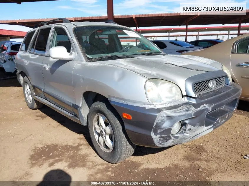 2004 Hyundai Santa Fe Gls VIN: KM8SC73DX4U624809 Lot: 40739378