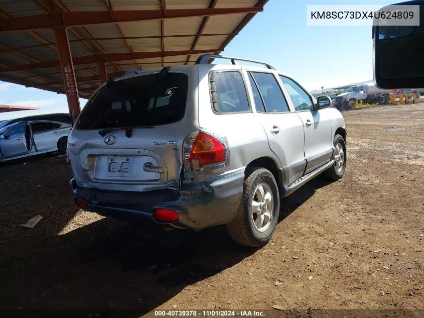 2004 Hyundai Santa Fe Gls VIN: KM8SC73DX4U624809 Lot: 40739378