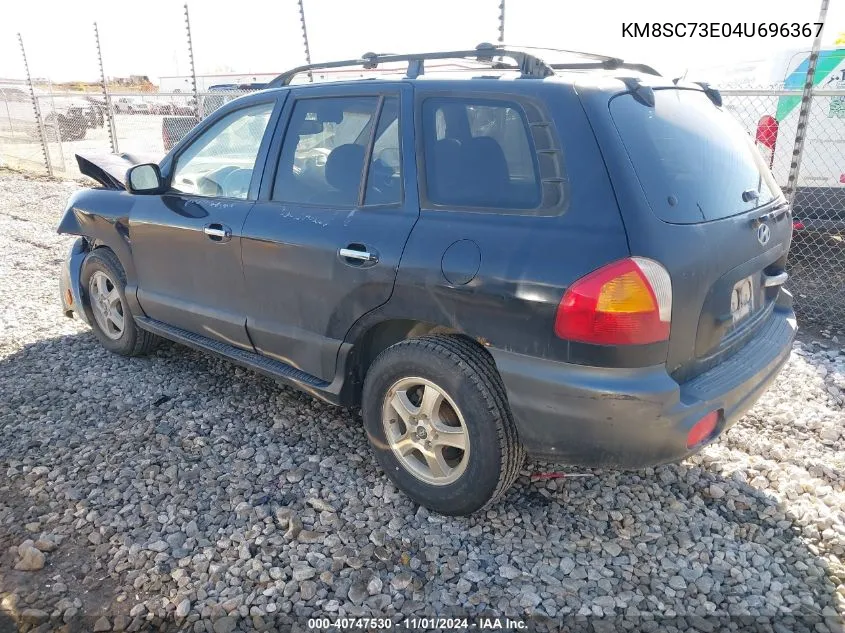 2004 Hyundai Santa Fe Gls/Lx VIN: KM8SC73E04U696367 Lot: 40747530