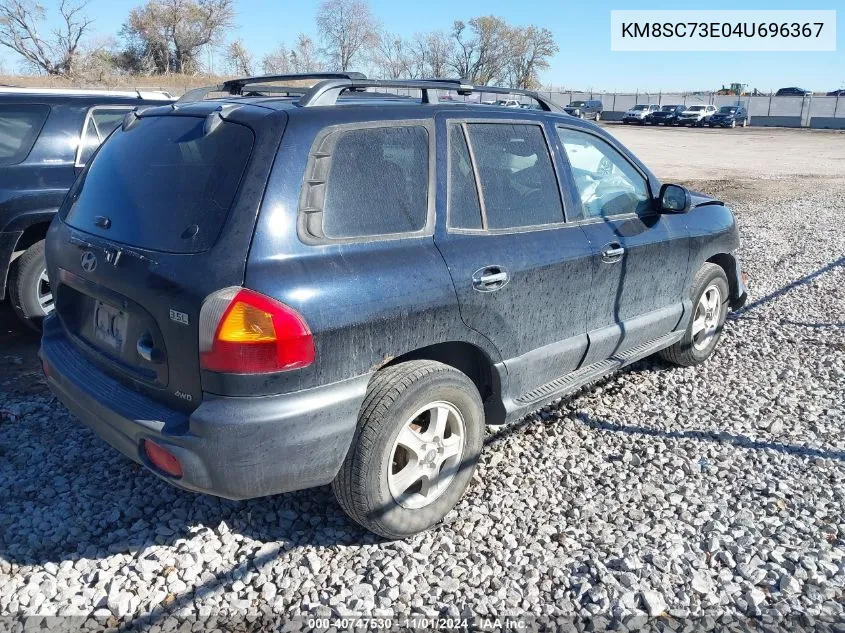 2004 Hyundai Santa Fe Gls/Lx VIN: KM8SC73E04U696367 Lot: 40747530