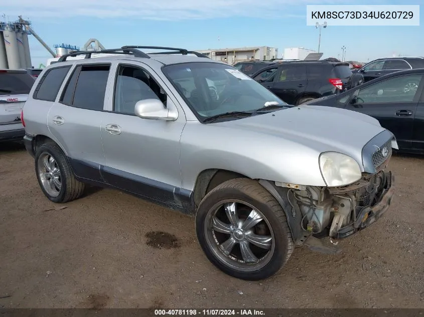 2004 Hyundai Santa Fe Gls VIN: KM8SC73D34U620729 Lot: 40781198