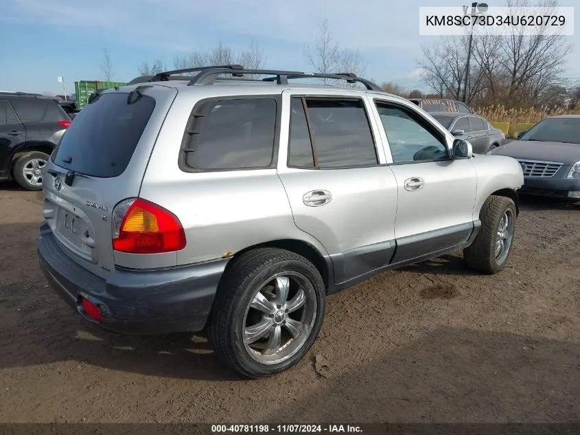 2004 Hyundai Santa Fe Gls VIN: KM8SC73D34U620729 Lot: 40781198