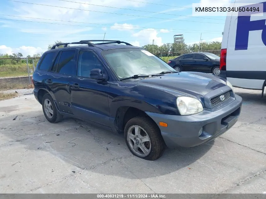 2004 Hyundai Santa Fe Gls VIN: KM8SC13D34U604494 Lot: 40831219