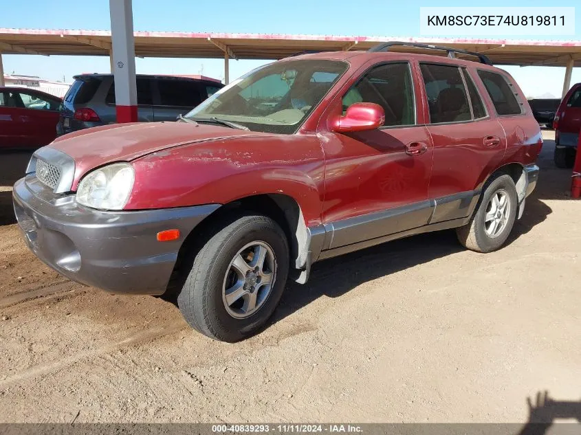 2004 Hyundai Santa Fe Gls/Lx VIN: KM8SC73E74U819811 Lot: 40839293