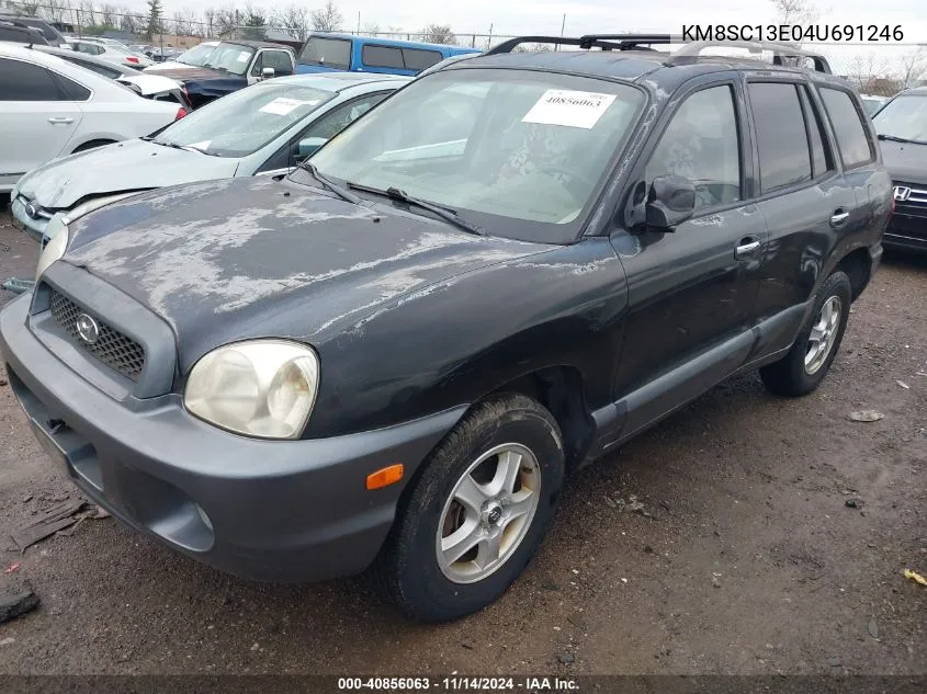 2004 Hyundai Santa Fe Gls/Lx VIN: KM8SC13E04U691246 Lot: 40856063