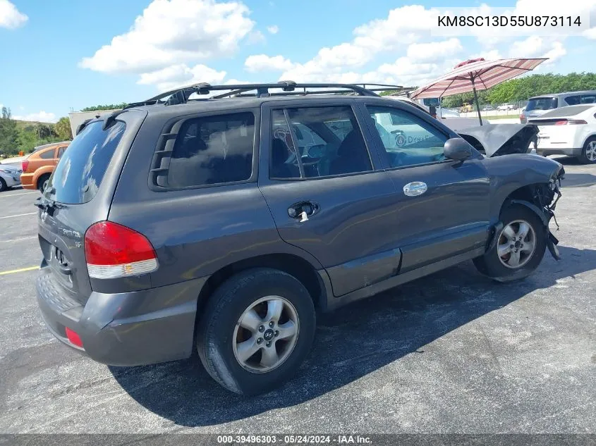 2005 Hyundai Santa Fe Gls VIN: KM8SC13D55U873114 Lot: 39496303