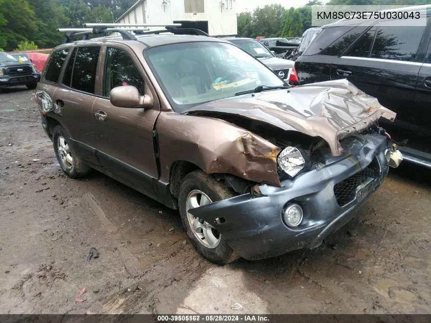 2005 Hyundai Santa Fe Gls/Lx VIN: KM8SC73E75U030043 Lot: 39505167